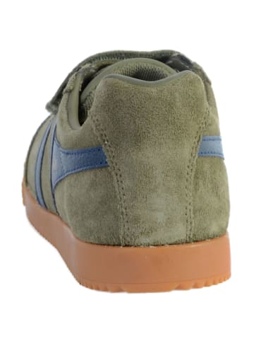 Gola Harrier-Turnschuhe für Kinder mit Klettverschluss Grün