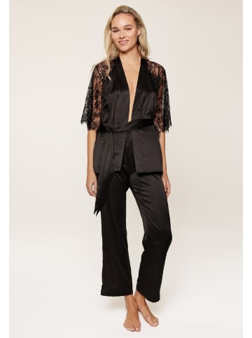 Linga Dore set Kimono in Schwarz