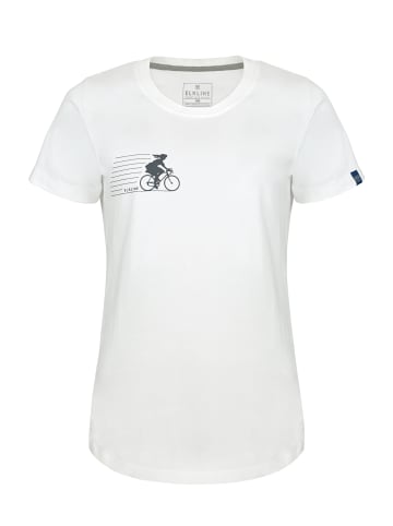 elkline T-Shirt Sausewind in white