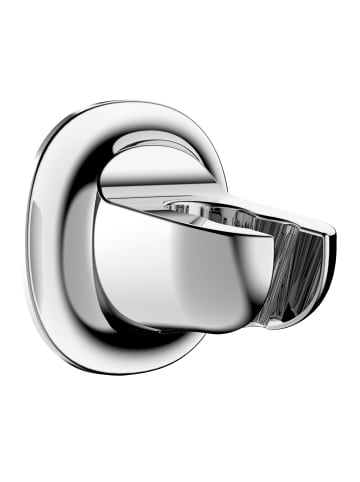 Wenko Brausehalter, Befestigung ohne bohren in Silbern, (B) 6 x (H) 7 x (L) 7 cm