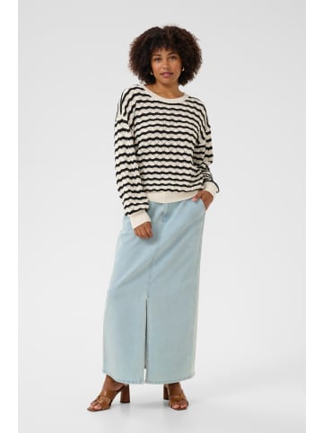 Cream Strickpullover CRPoppi in Salt Pepper Stripe