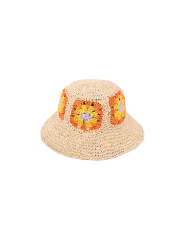 myMo Women Hat in Beige Yellow Blue