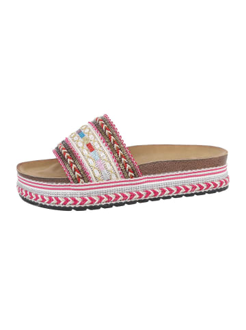 Ital-Design Sandale & Sandalette in Pink und Beige