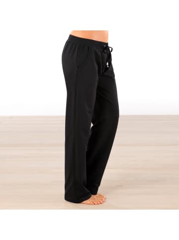 Erwin Müller Sweat Freizeithose, lang in schwarz