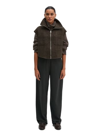 Marc O'Polo Outdoor-Weste cropped in Stone Brown Melange