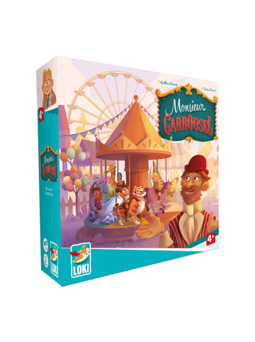 iello Kinderspiel Monsieur Carrousel in Bunt