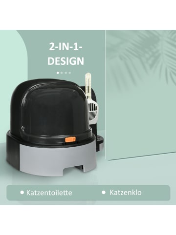 Pawhut Katzentoilette 52L x 60B x 42H cm