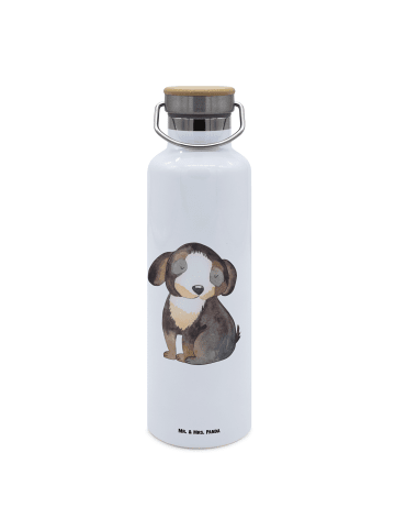 Mr. & Mrs. Panda thermos trinkflasche Hund Entspannen ohne Spruch in Weiß