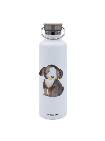 Mr. & Mrs. Panda Trinkflasche Hund Entspannen ohne Spruch in Weiß