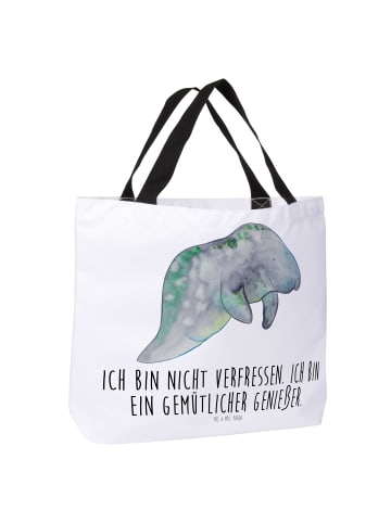 Mr. & Mrs. Panda Tasche Seekuh Chillen mit Spruch in Weiß