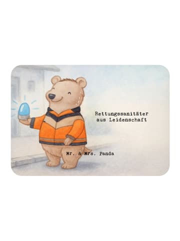 Mr. & Mrs. Panda Magnet Rettungssanitäter Leidenschaft Design mi... in Weiß