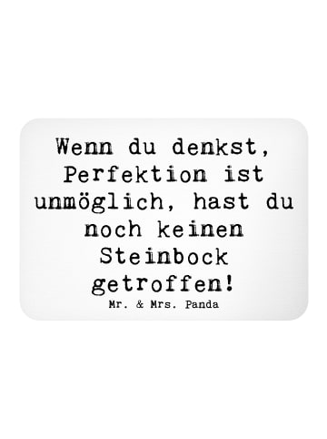 Mr. & Mrs. Panda Magnet Spruch Steinbock Perfektion mit Spruch in Weiß