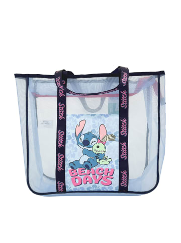 Stitch Stitch Mesh Strandtasche Totebag in Hell-Blau