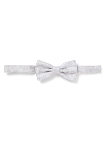 Finshley & Harding London Fliege und Einstecktuch in beige silber - 0001