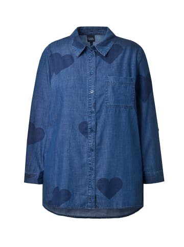 Ulla Popken Hemdbluse in blue denim