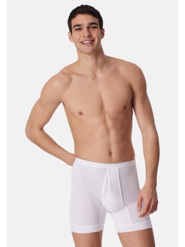 Schiesser Long Short / Pant Original Classics Doppelripp in Weiß