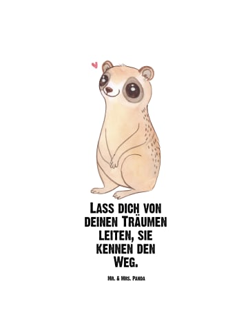 Mr. & Mrs. Panda Thermosflasche Plumplori Glücklich mit Spruch in Weiß