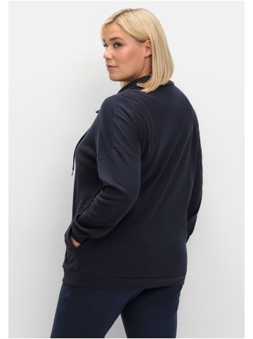 sheego Sweatjacke in tiefblau