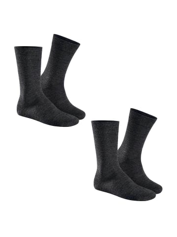 Hudson Socken Only 2-Pack langlebig in anthramel.