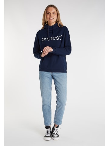 Protest " CLASSIC LOGO HOODY in Ground Blue