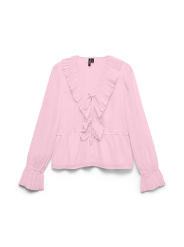 Vero Moda Plissiertes Top in Pink-A-Boo