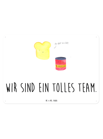 Mr. & Mrs. Panda tafel Toast Marmelade mit Spruch in Weiß