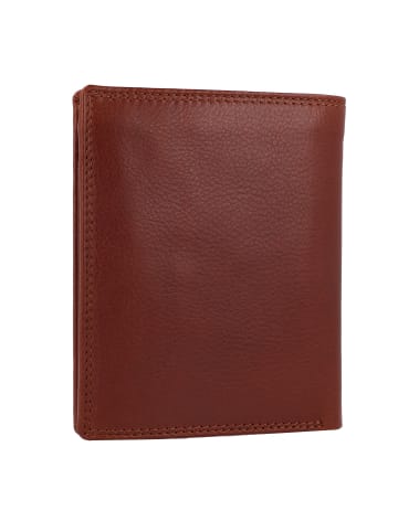 Greenburry Vintage Geldbörse RFID Schutz Leder 10 cm in natur