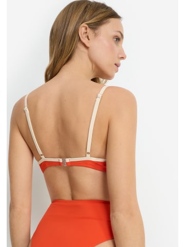 Copenhagen Studios Bügel-Bikini-Top in blutorange