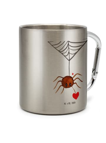 Mr. & Mrs. Panda Tasse Spinne Agathe Liebe ohne Spruch in Silber