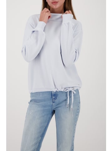 monari Sweatshirt mit 3D-Druck und Schmuck in Ice Blue