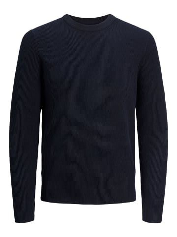 Jack & Jones Weicher Strickpullover mit Rundhalsausschnitt und langen Ärmeln in Navy