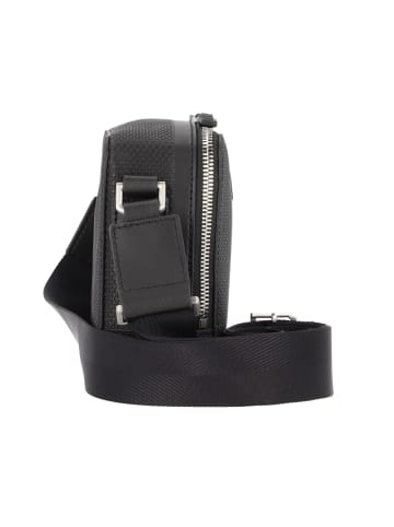 Lacoste Core Essentials Chantaco Umhängetasche Leder 20.5 cm in noir