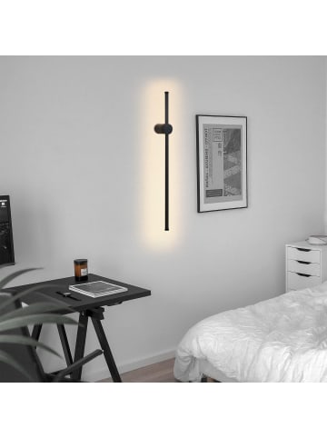 ZMH 2er-Set Wandleuchte LED in schwarz L 60CM Schwenkbar 3000K warmweiß Ganglampe