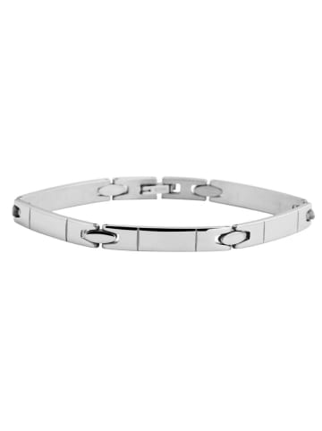 Adeliás Damen Armband – Gliederarmband aus Edelstahl 20 cm in silber