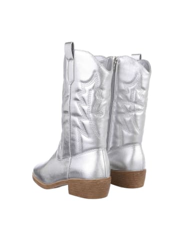 Ital-Design Stiefel in Silber