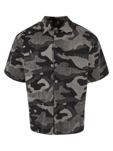 Urban Classics Urban Classics Laser Camo Printed Boxy Shirt in blacklasercamo