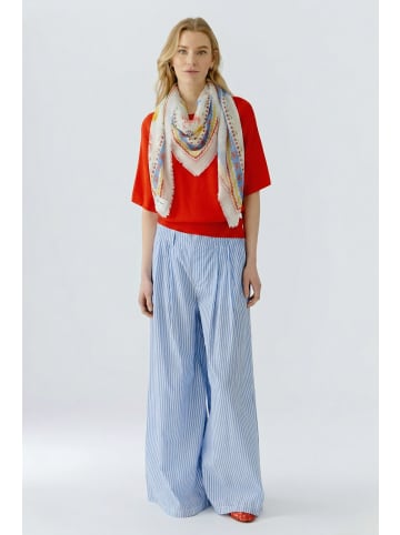 Oui Tuch in white red