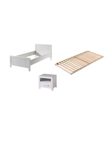 58 aufm Kessel JUGENDZIMMEREINRICHTUNG Karalynn 1 Jugendzimmer komplett MDF Weiß