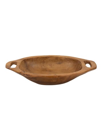 Mauro Ferretti Braune, leere Holztasche, 37 x 26,5 x 7 cm