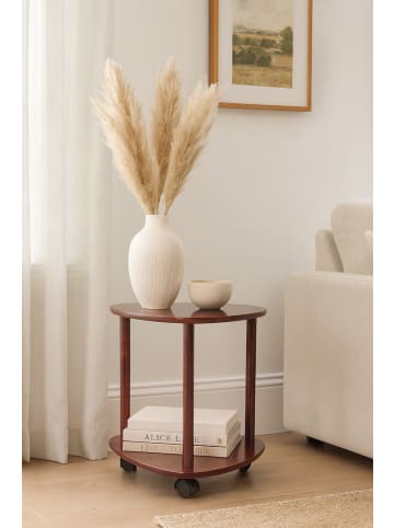 möbel-direkt Rollregal mit 2 Böden Franz in braun