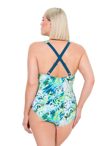 Ulla Popken Badeanzug in helles karibikgrün