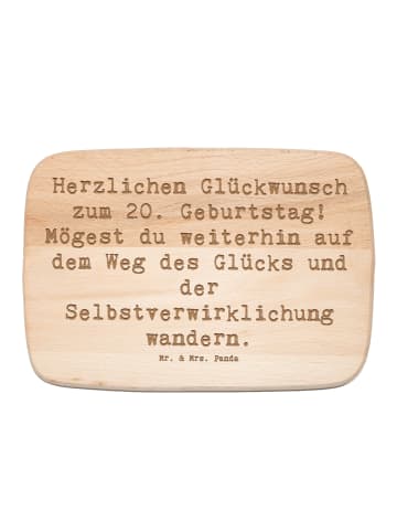 Mr. & Mrs. Panda Holzbrett Spruch 20. Geburtstag Glückspfad mit ... in Transparent