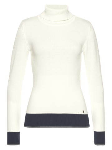 AJC Rollkragenpullover in offwhite-marine