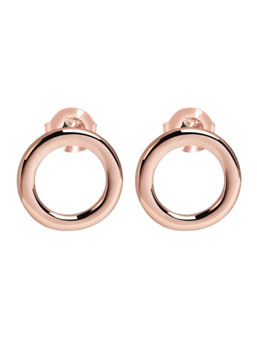 Adeliás Damen Ohrringe – Ohrstecker aus 925 Silber in gold