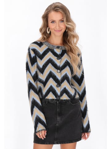 IZIA Cardigan in black multicolor
