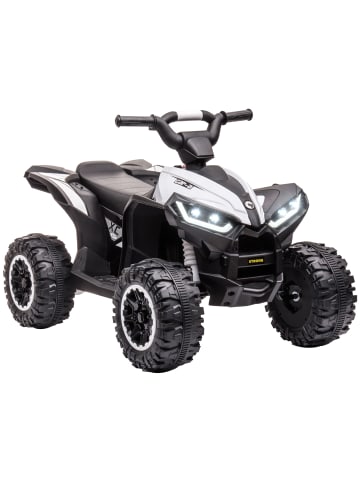 HOMCOM 12V Kinderquad 3-6km/h 3-5 Jahre Weiß