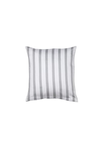 Janine Baumwoll Bettwäsche Modernclassic Streifenlook in platin