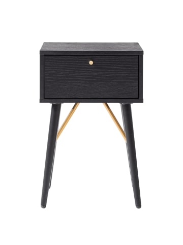 home24 Nachttisch Moyo in Schwarz