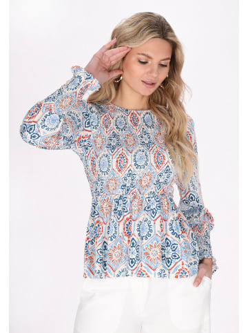 usha FESTIVAL Women Blouse in blue multicolor