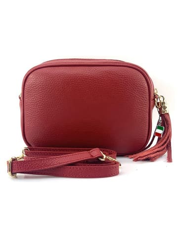 Florence Umhängetasche Leder rot ca. 21cm